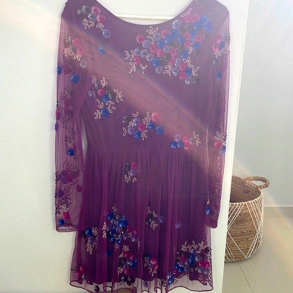 Asos embellished mesh cocktail mini dress - Picture 5 of 8